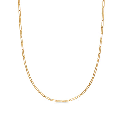Chain Link Necklace in 18K Yellow Gold, 3.5mm