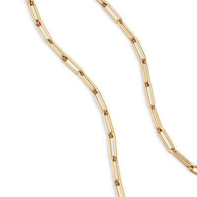 Chain Link Necklace in 18K Yellow Gold, 3.5mm