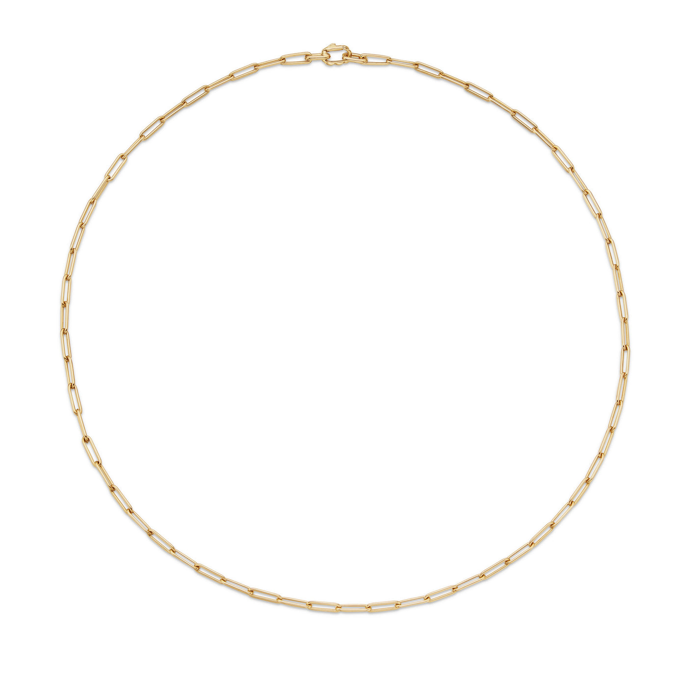 Chain Link Necklace in 18K Yellow Gold, 3.5mm