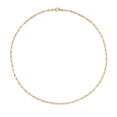 Chain Link Necklace in 18K Yellow Gold, 3.5mm