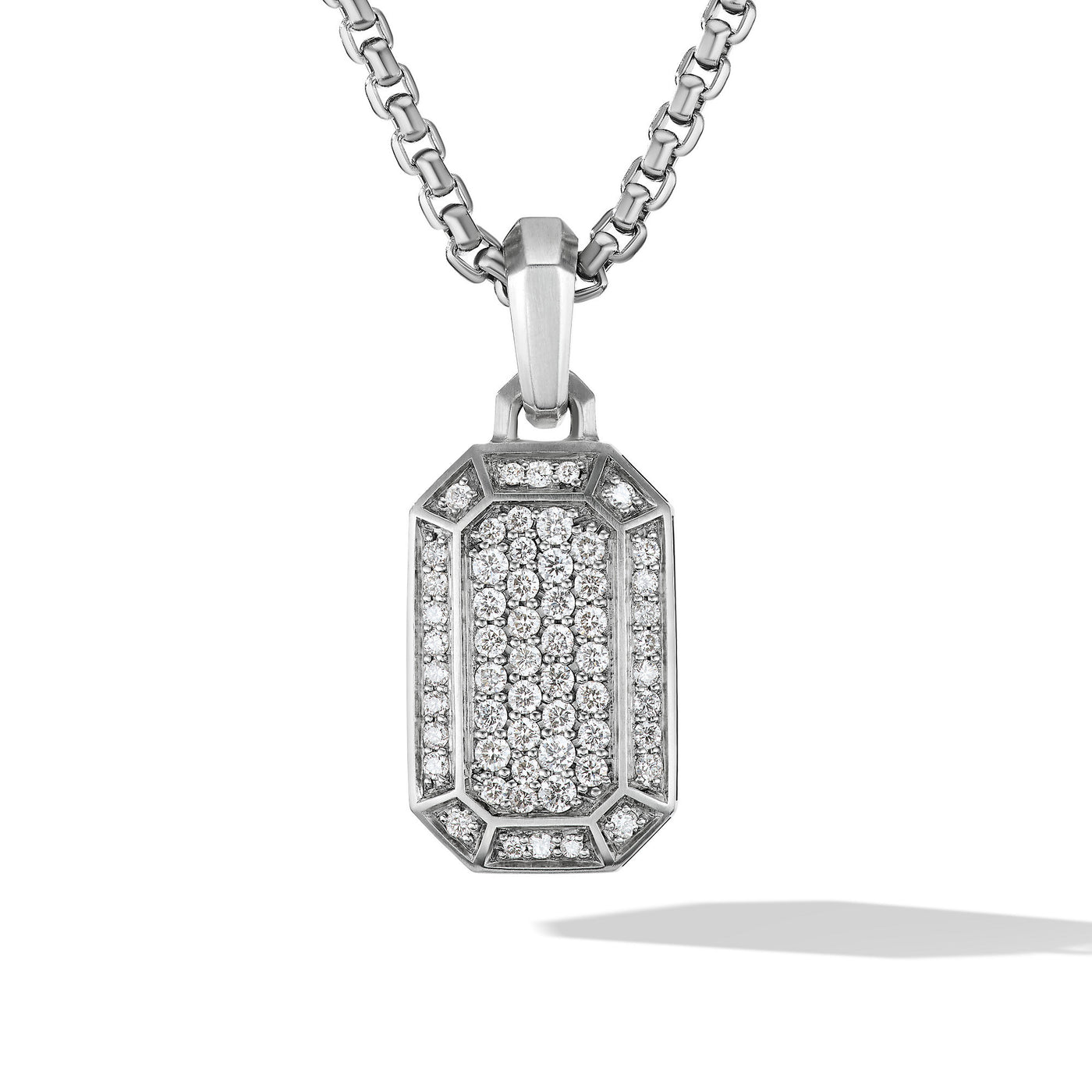 Streamline® Amulet in Sterling Silver with Diamonds\, 22mm