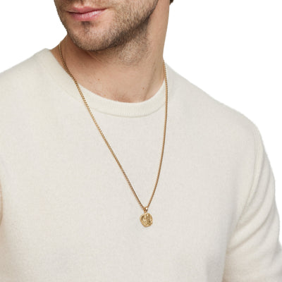 Aries Amulet in 18K Yellow Gold, 27mm