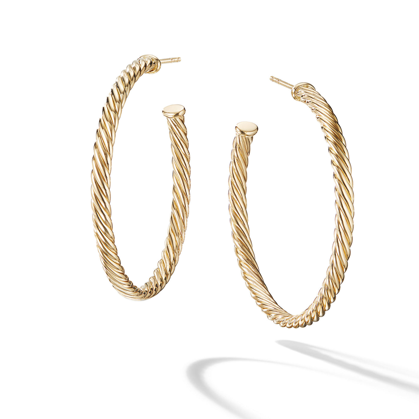 Cablespira® Hoop Earrings in 18K Yellow Gold\, 1.5in