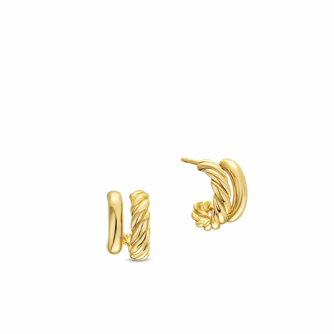 Mercer Double Hoop Huggie Earrings 1/2 IN