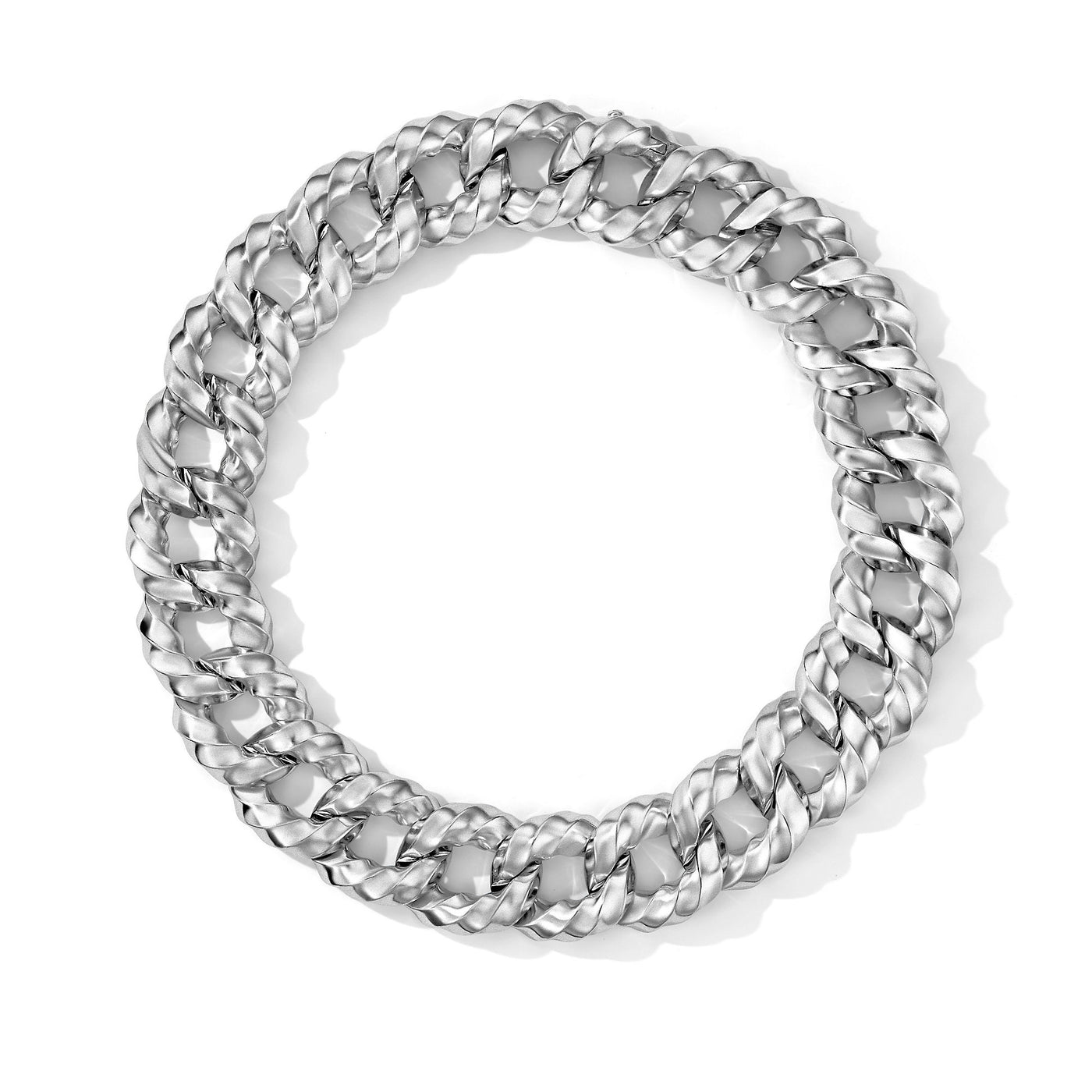Cable Edge® Curb Chain Necklace in Sterling Silver\, 23mm