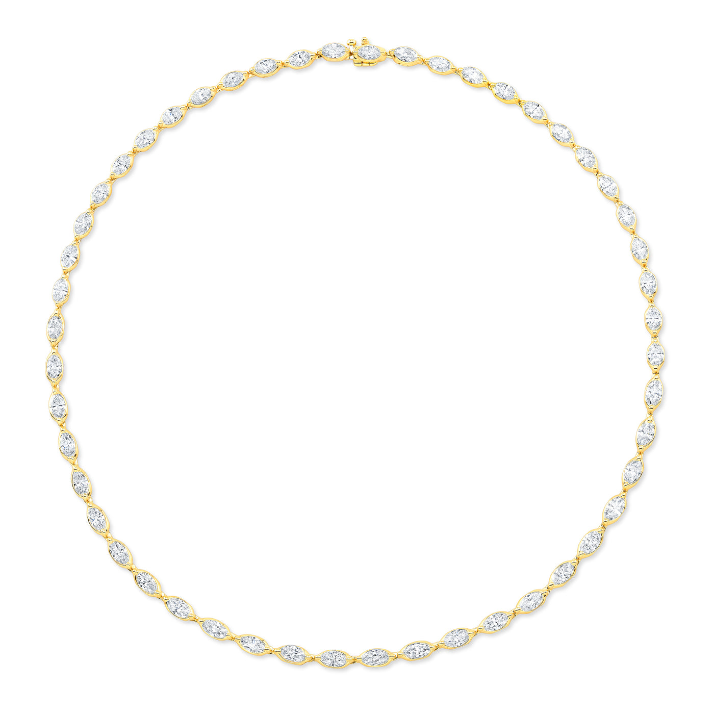 Marquise Diamond Inline Necklace