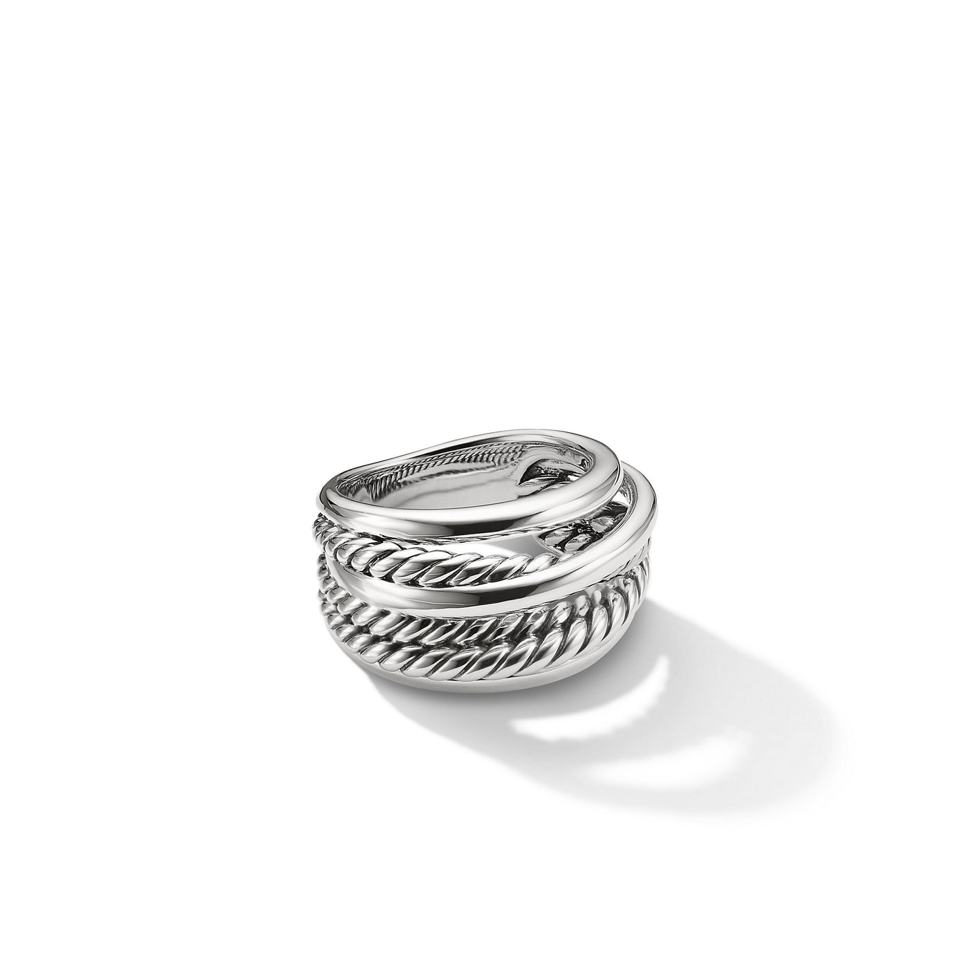 Crossover Ring in Sterling Silver\, 14.7mm