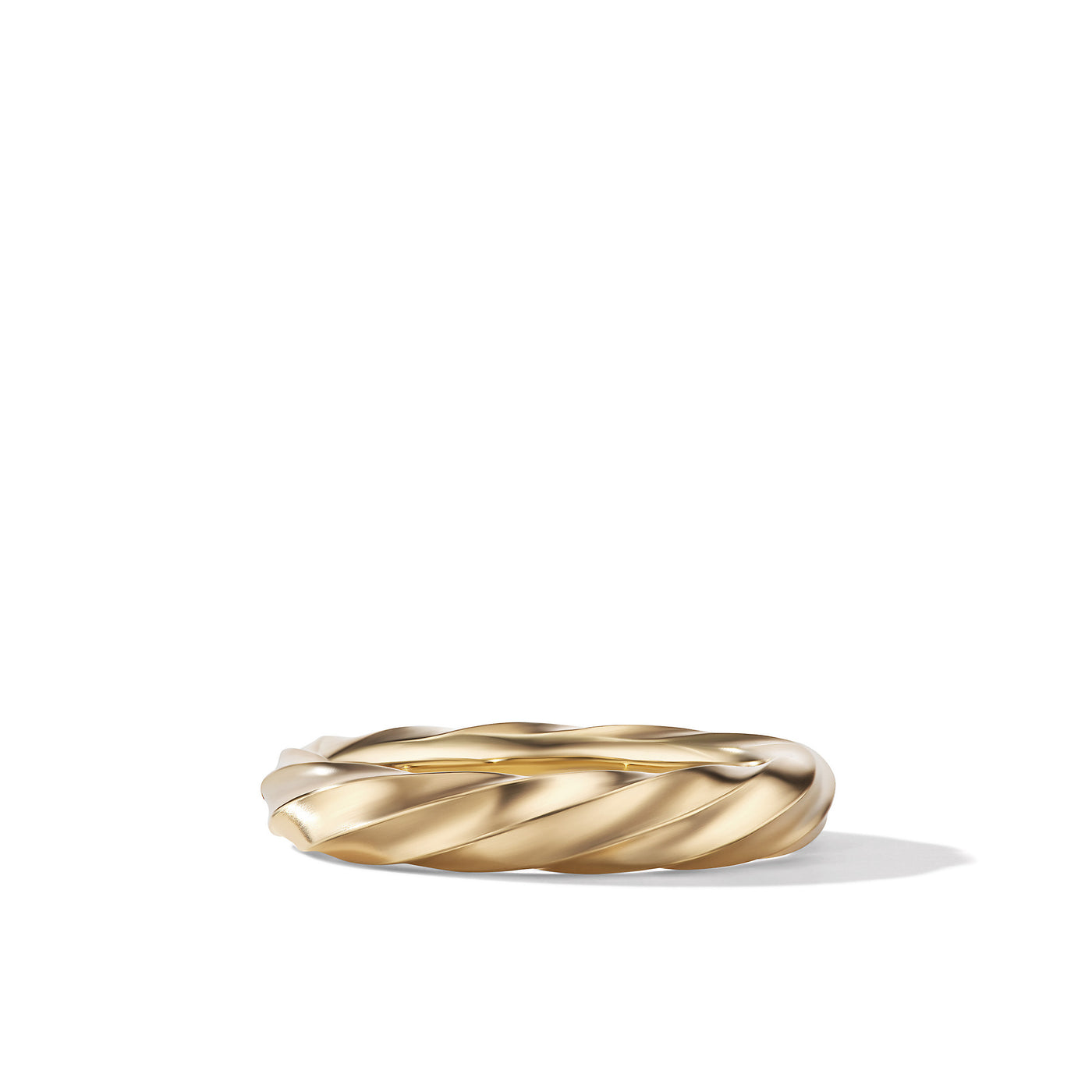 Cable Edge® Band Ring in 18K Yellow Gold\, 4mm