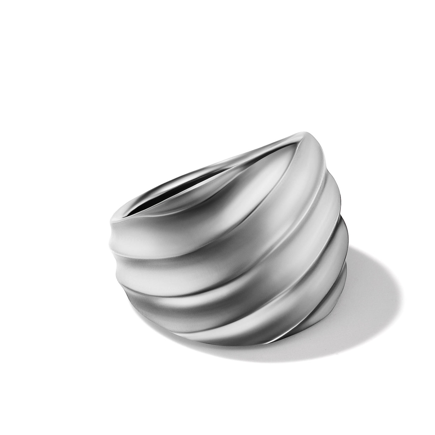 Cable Edge® Saddle Ring in Sterling Silver\, 18.8mm