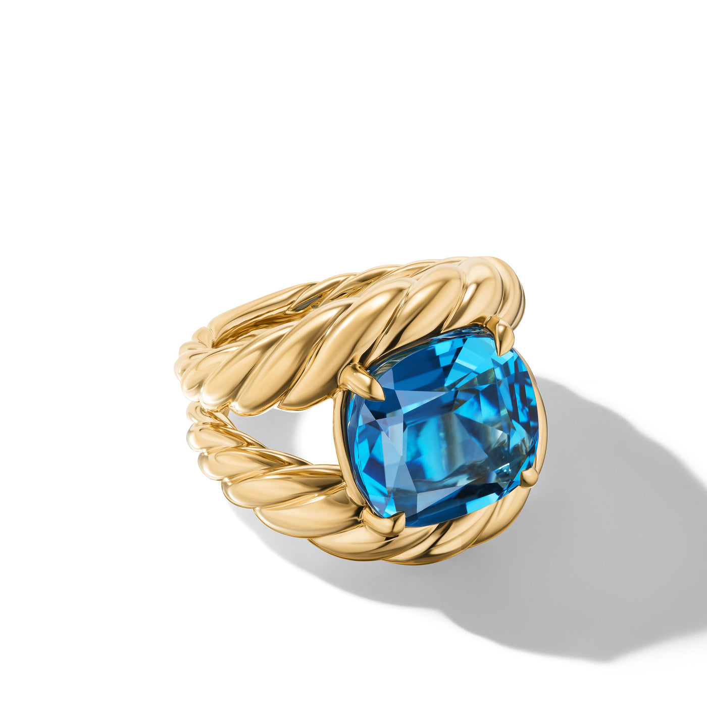 Marbella™ Ring in 18K Yellow Gold with Hampton Blue Topaz\, 20mm