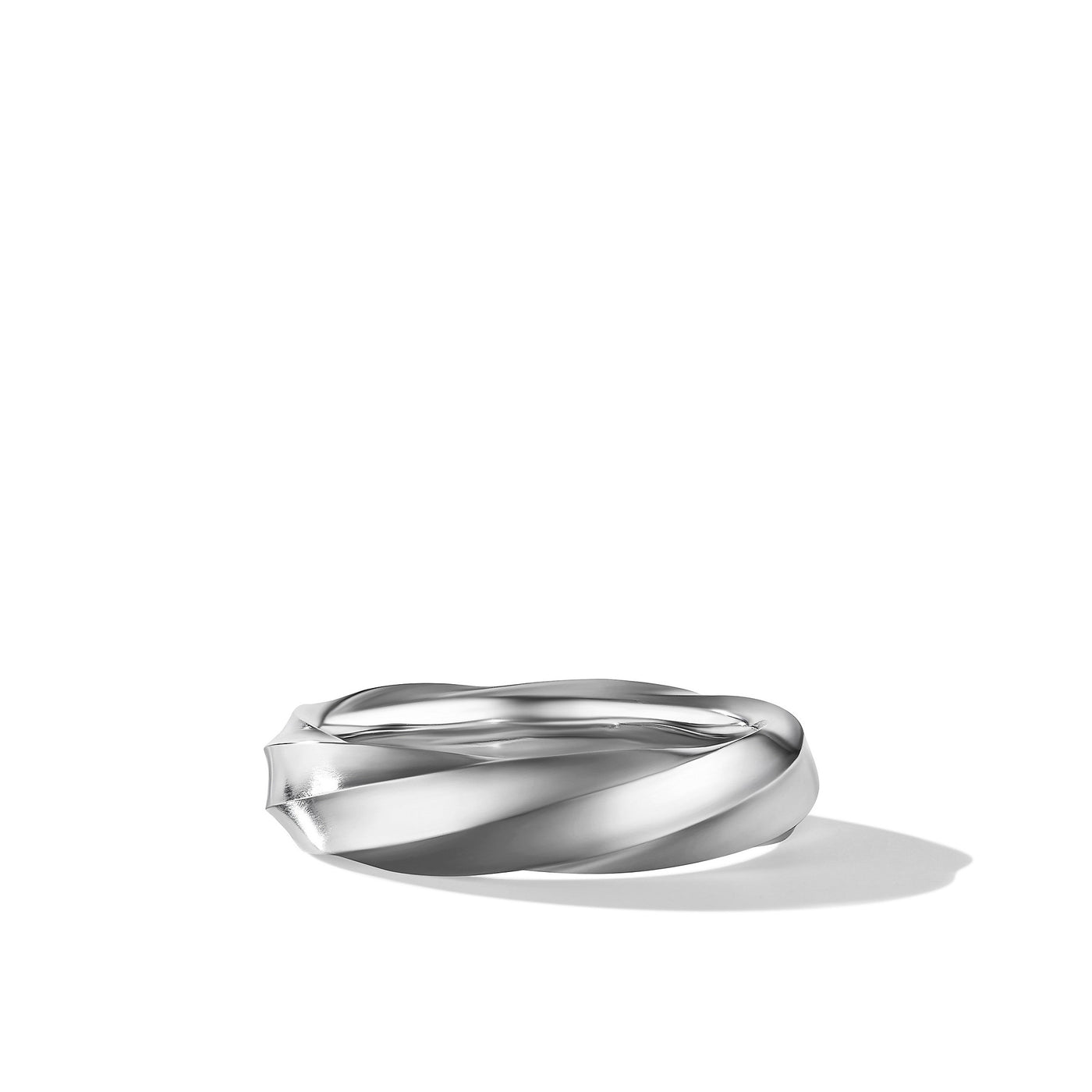 Cable Edge® Band Ring in Sterling Silver\, 6mm