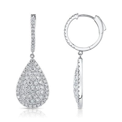 2.18CT DIAMOND PEAR EARRING