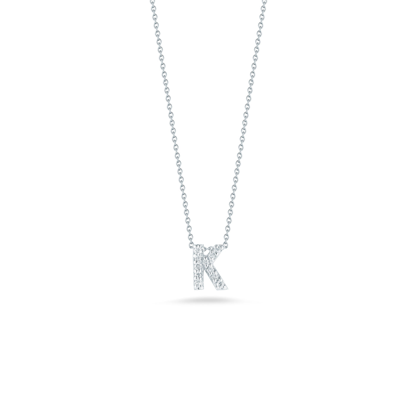 White Gold Diamond K Pendant