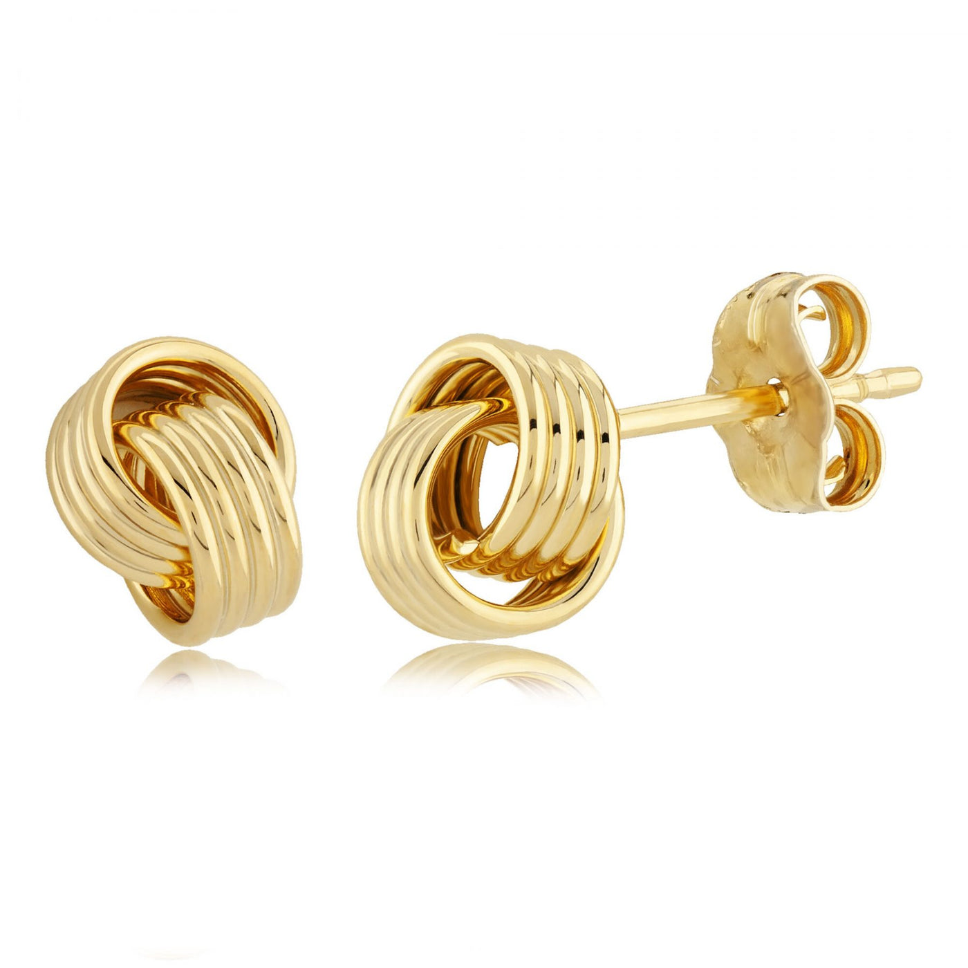 Yellow Gold Coil Earrings