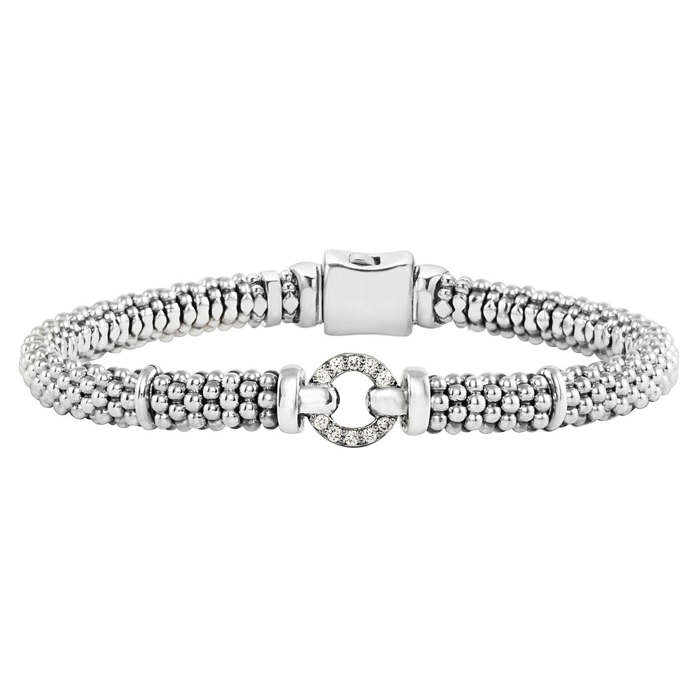 Enso Diamond Circle Bracelet