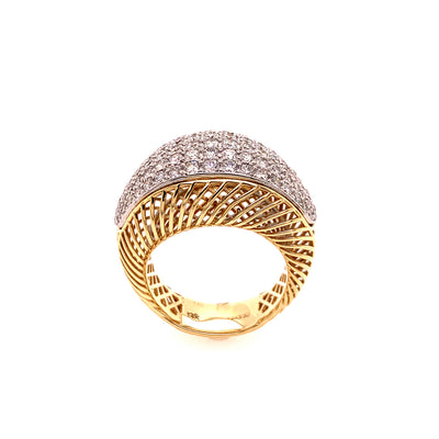 Diamond Dome Fashion Ring in Gold