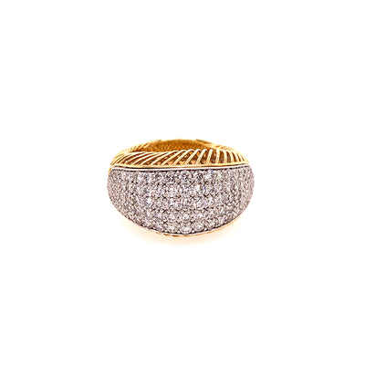 Diamond Dome Fashion Ring in Gold