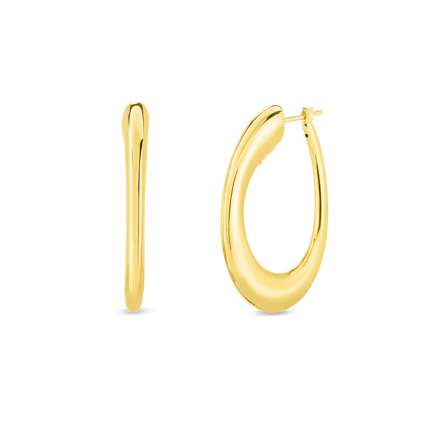 Yellow Gold Oro Earrings