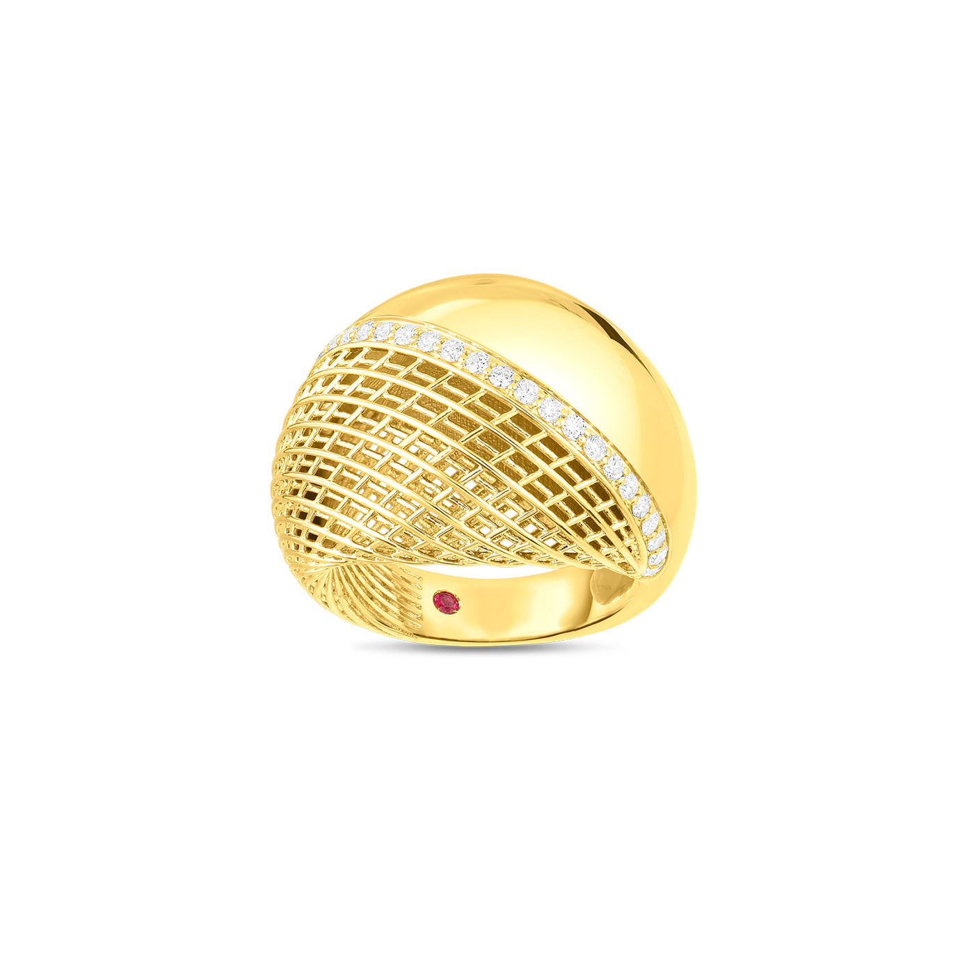 Yellow Gold Diamond Soie Ring