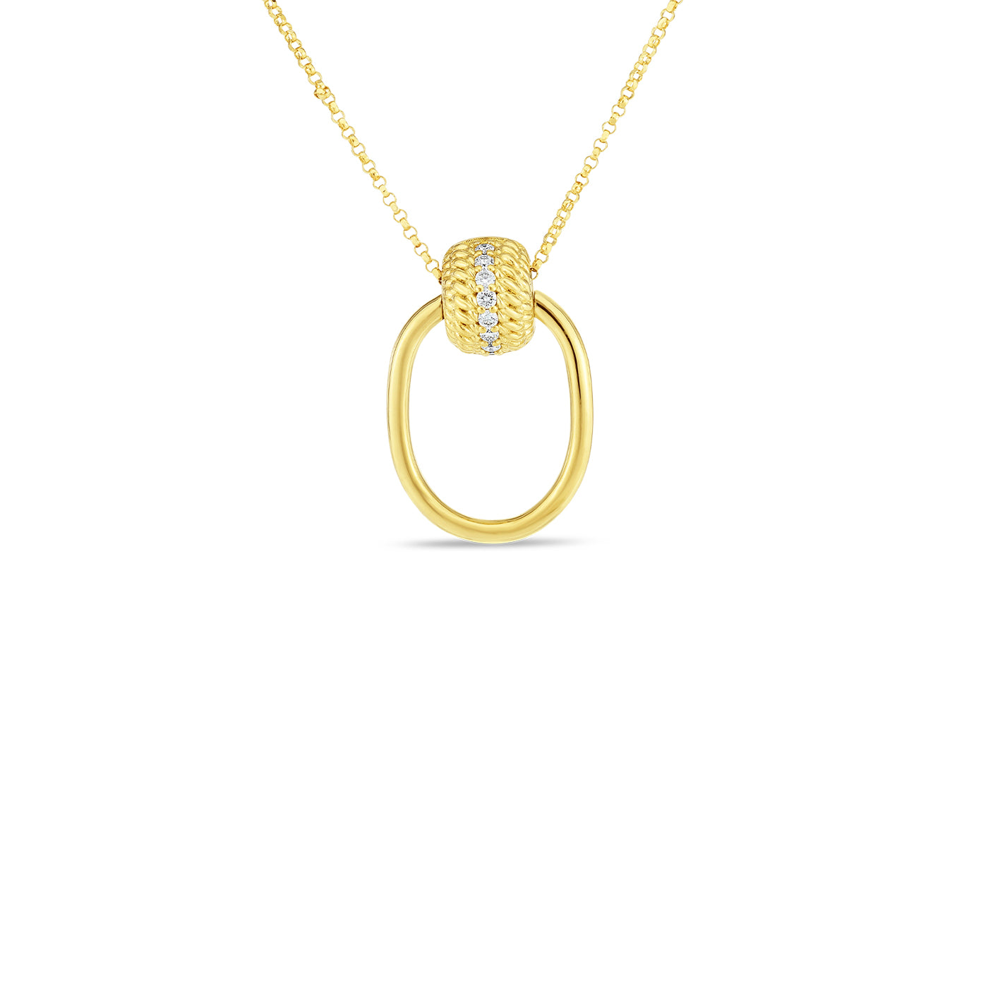 Yellow Gold Diamond Opera Necklace