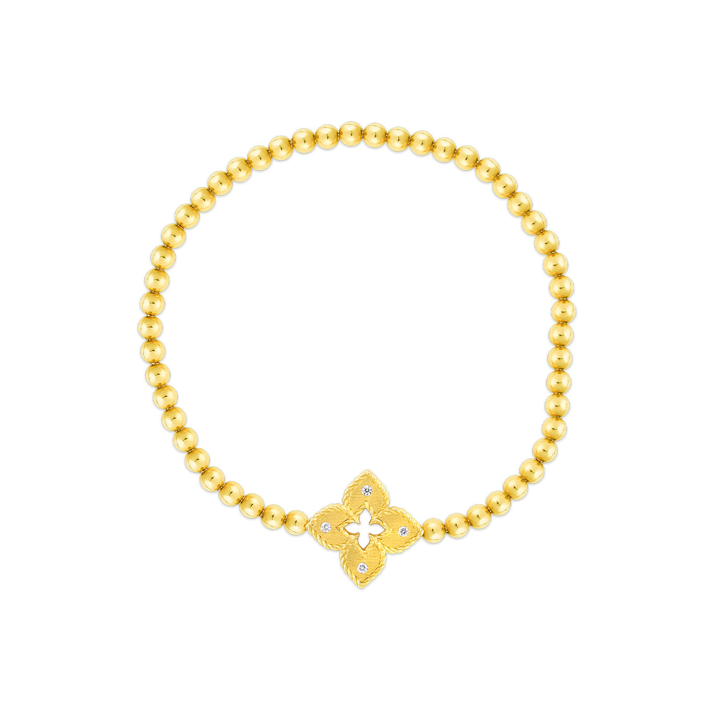 Yellow Gold Diamond Venetian Bracelet
