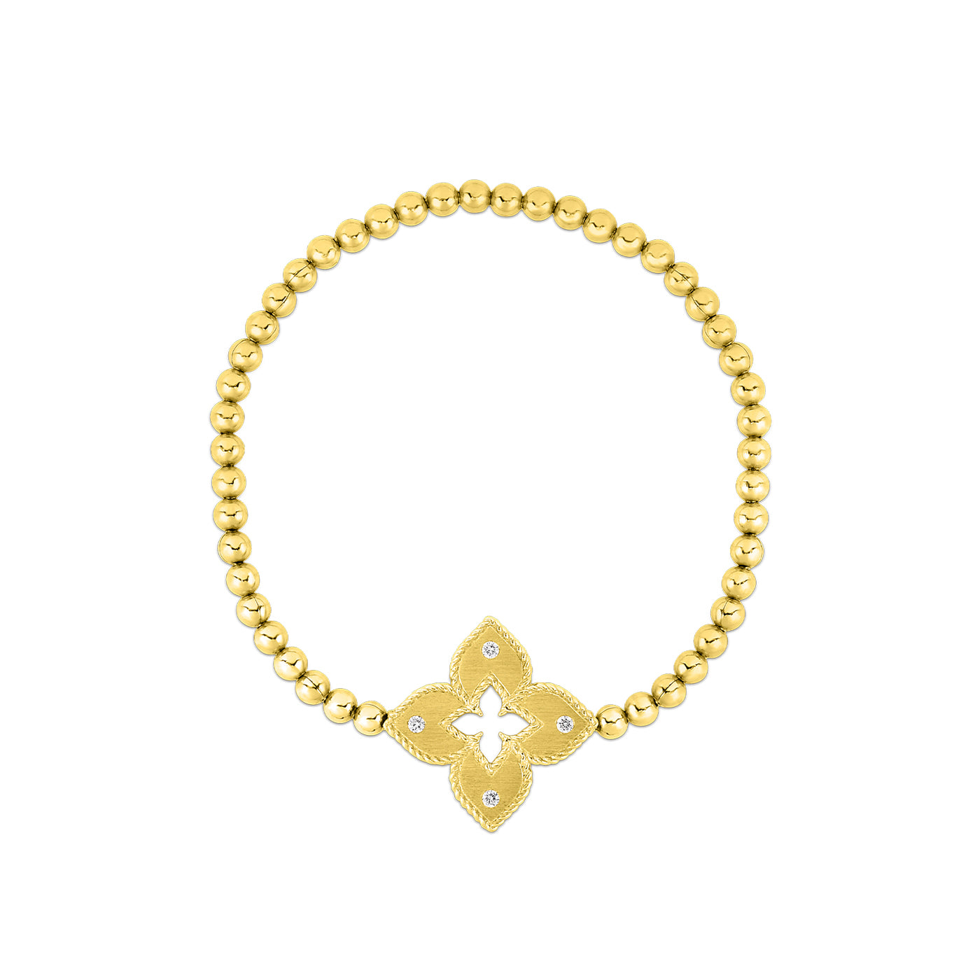 Yellow Gold Diamond Venetian Bracelet