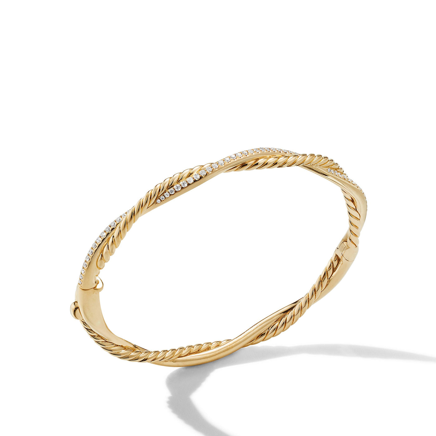 Petite Infinity Bracelet in 18K Yellow Gold with Diamonds\, 4.4mm