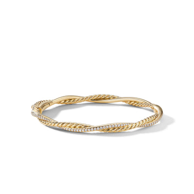 Petite Infinity Bracelet in 18K Yellow Gold with Diamonds\, 4.4mm