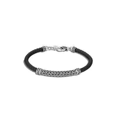 Classic Chain Bracelet With Leather