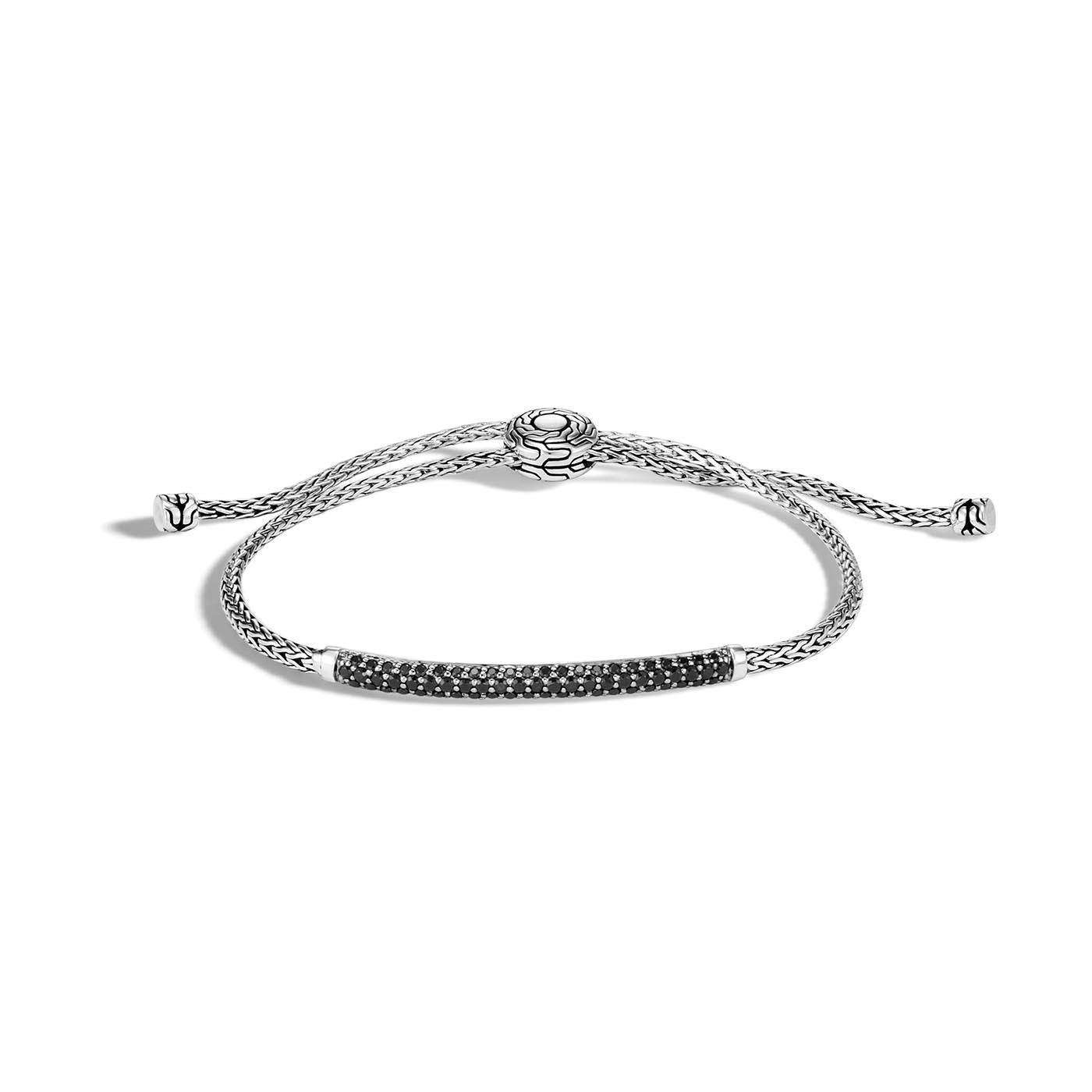 Classic Chain Pull Through Pave Station Bracelet