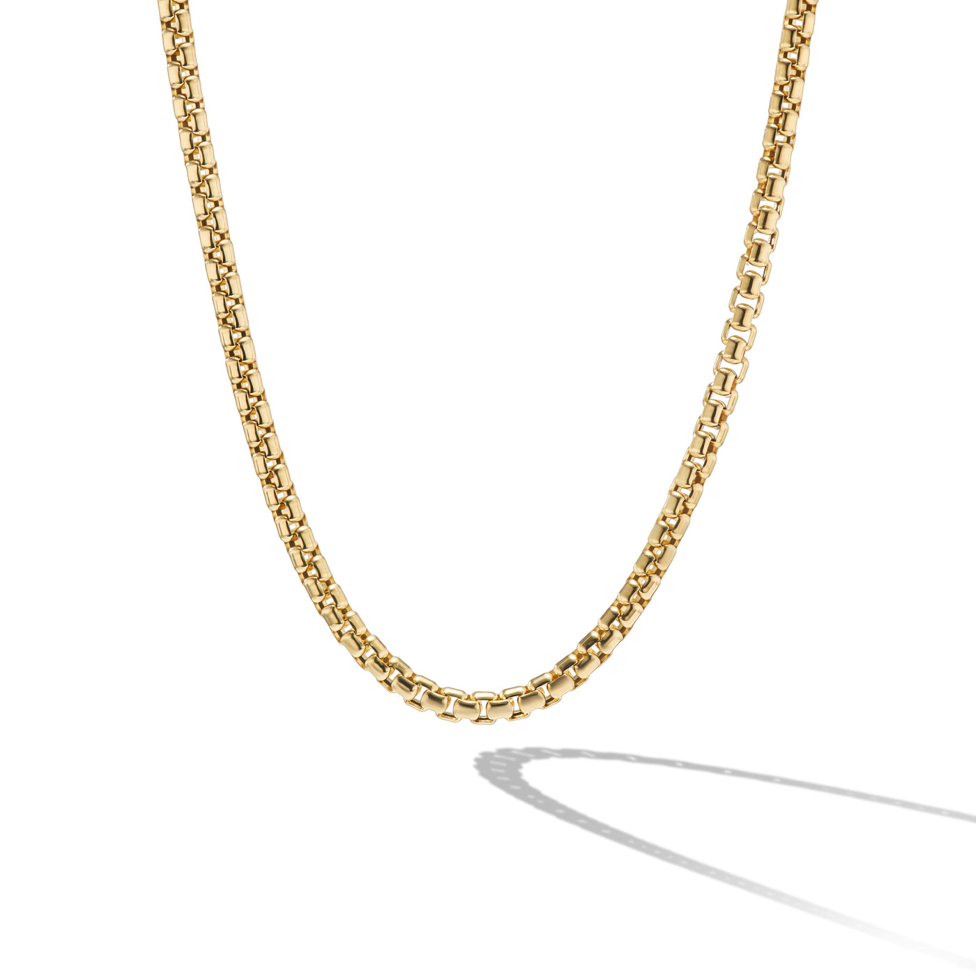 Box Chain Necklace in 18K Yellow Gold, 2.7mm