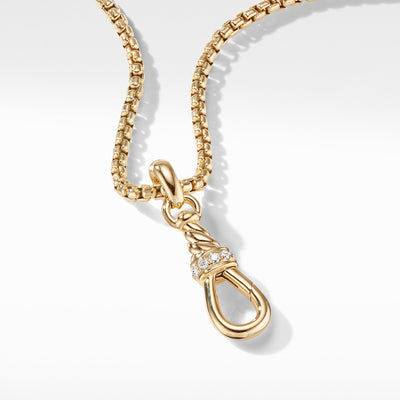 Medium Cable Amulet Grabber in 18K Yellow Gold and Pavé