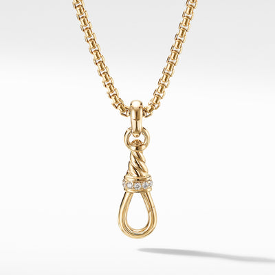 Medium Cable Amulet Grabber in 18K Yellow Gold and Pavé