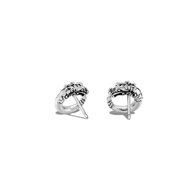 Sterling Silver Naga Stud Earrings