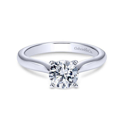 White Gold Solitaire Engagement Ring