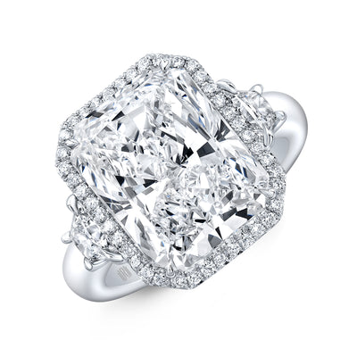 8.02ct Radiant Diamond Engagement