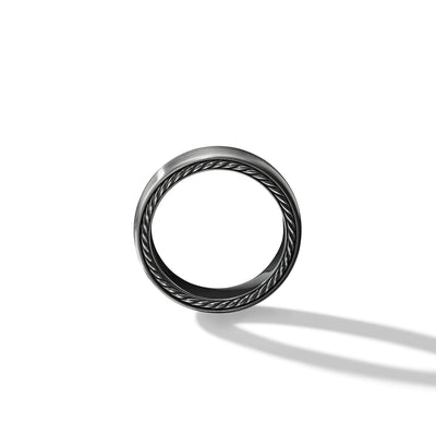 Streamline® Band Ring in Grey Titanium\, 6mm