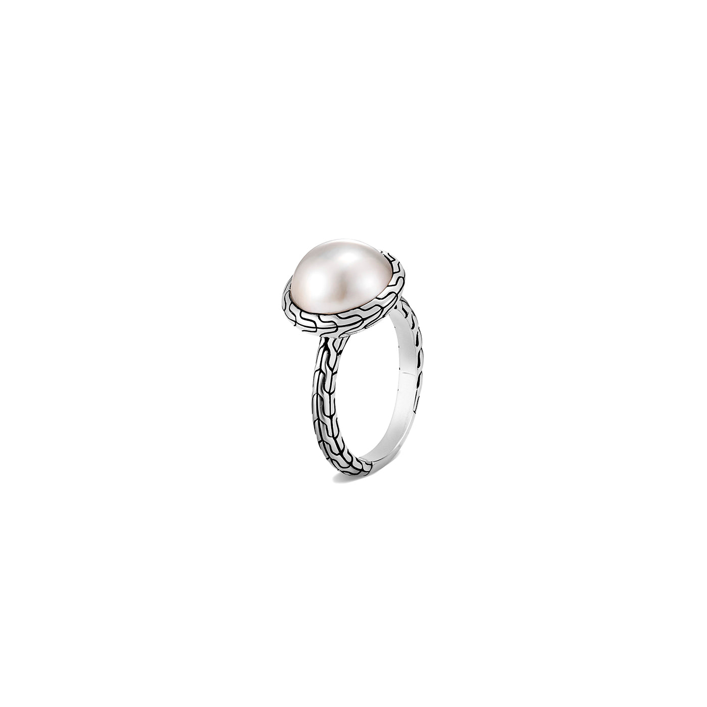 Classic Chain Pearl Ring