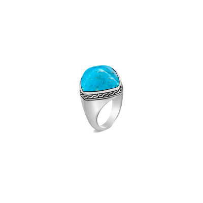 Classic Chain Turquoise Ring