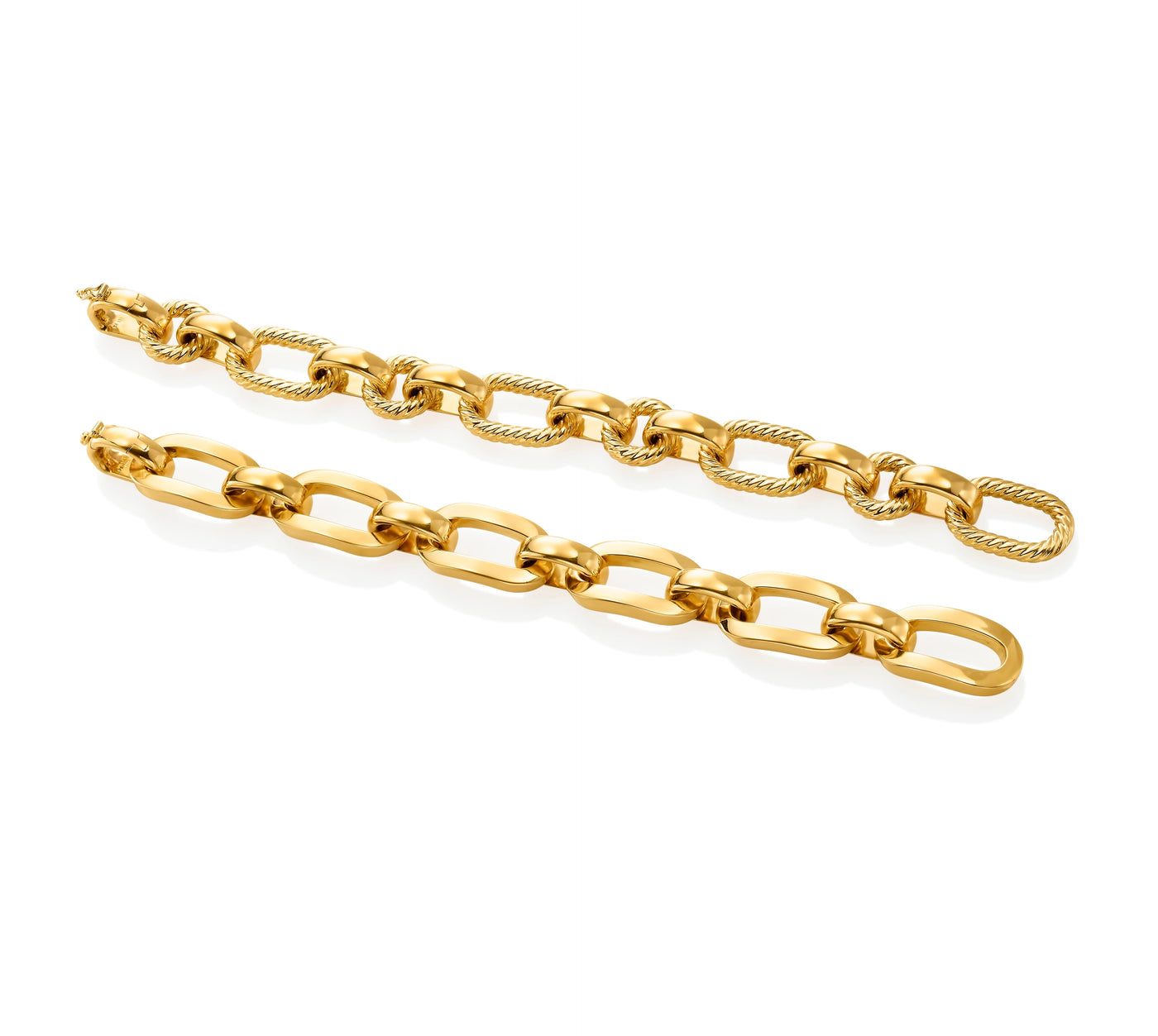 Polish And Rope Link Bracelet