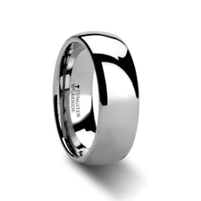 Tungsten Domed Mens Wedding Band